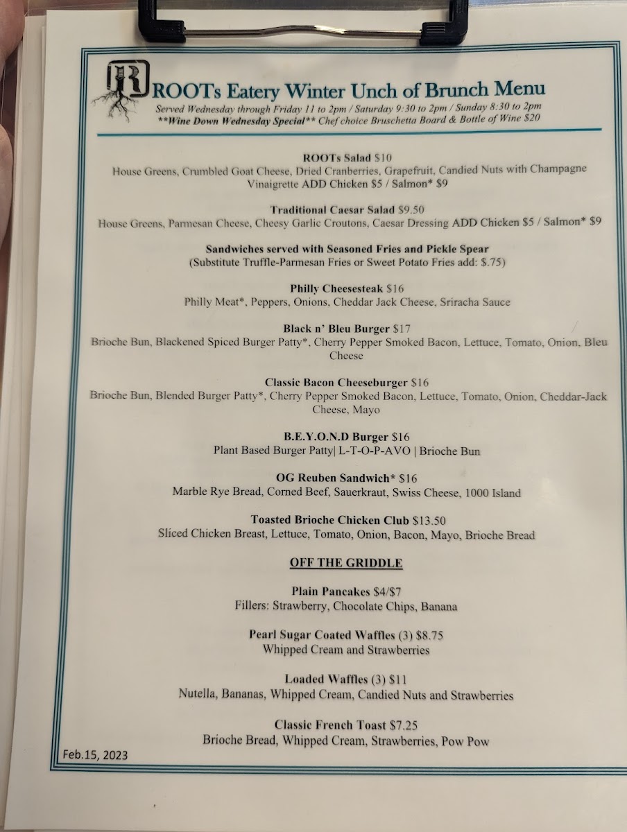 Menu Roots Eatery | Maricopa-7