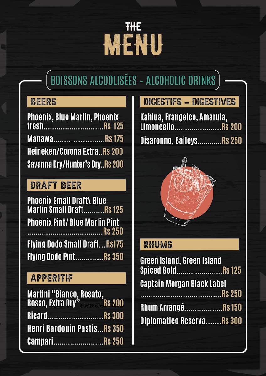Menu Roots Spirits Restaurant Bar-1