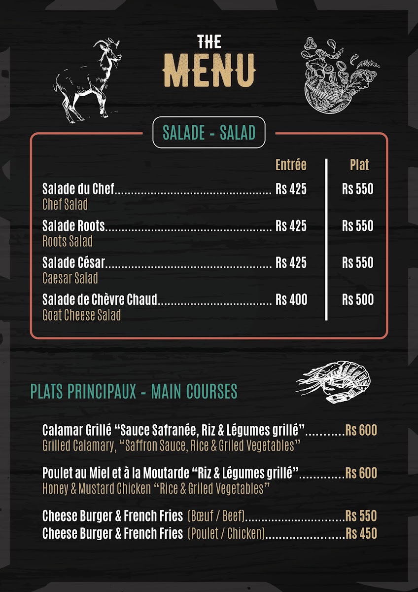 Menu Roots Spirits Restaurant Bar-5
