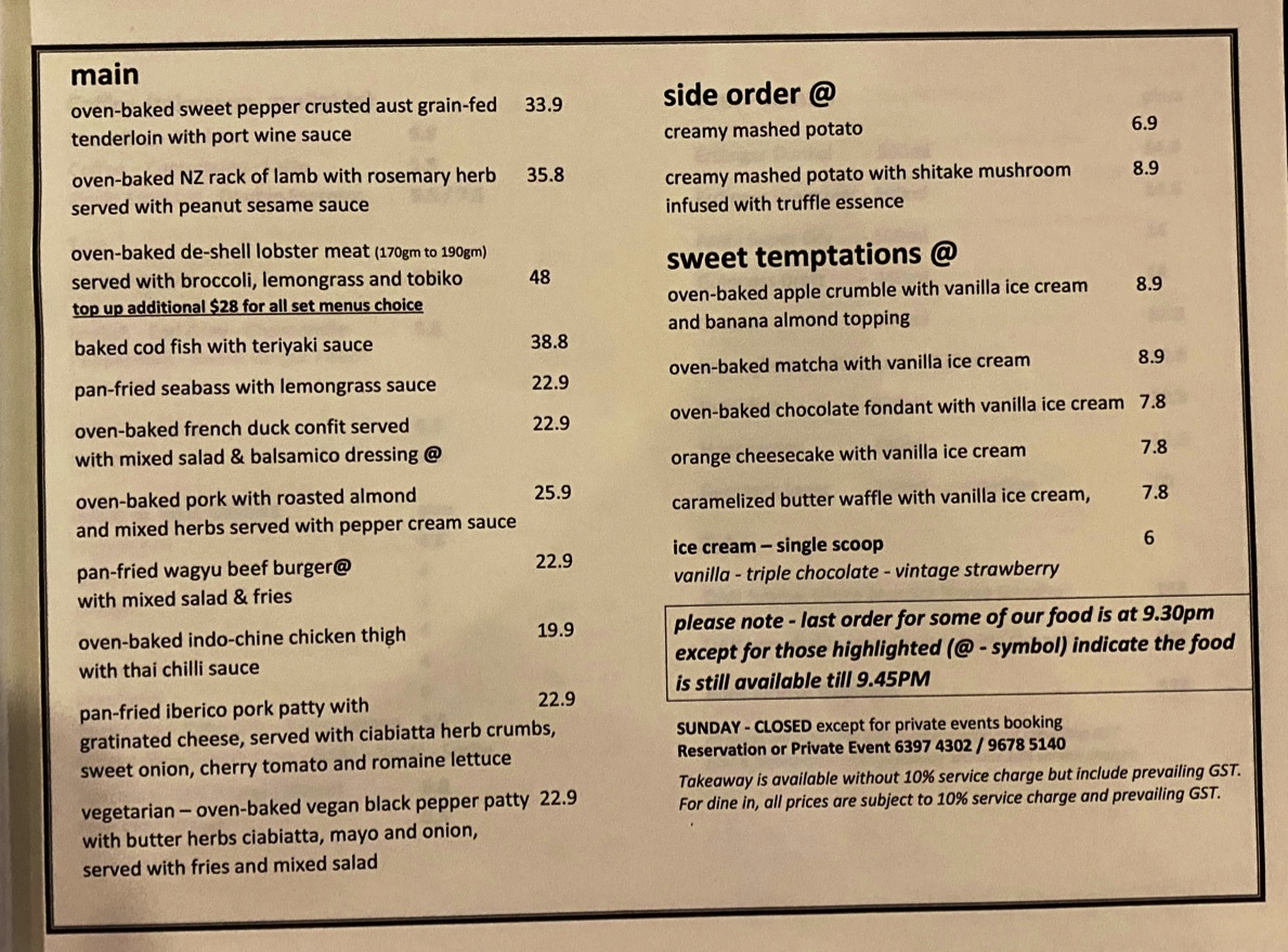 Menu Roots@onenorth Restaurant-8