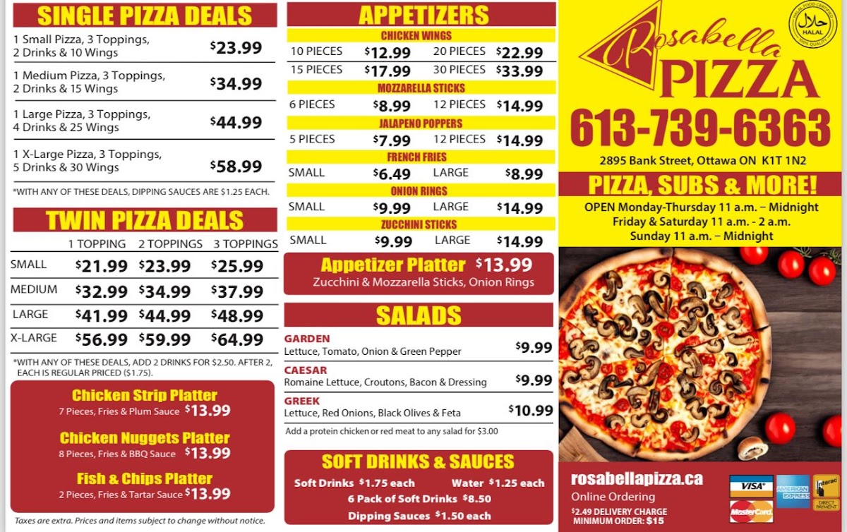 Menu Rosabella Pizza / Halal Pizza-2