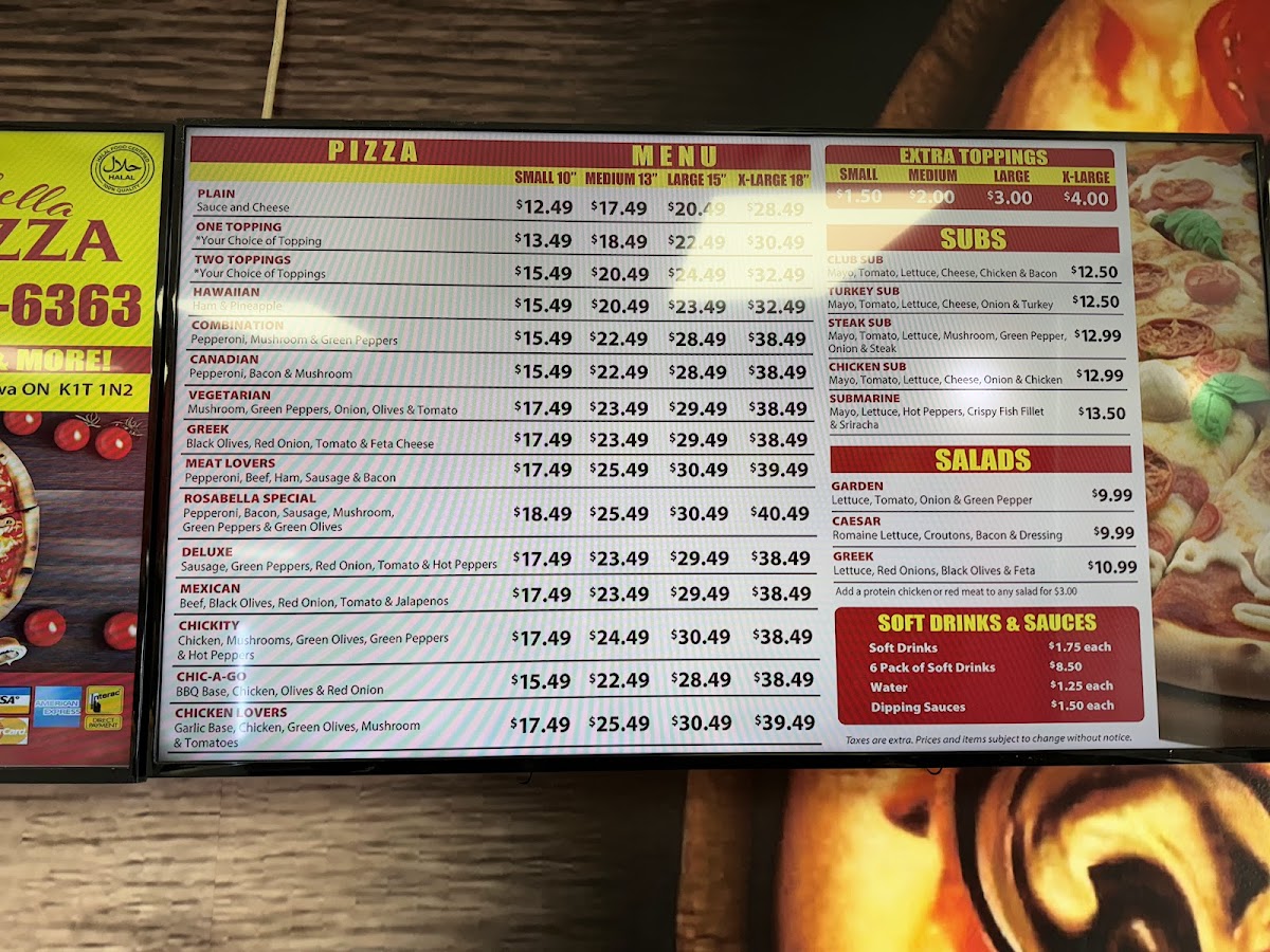 Menu Rosabella Pizza / Halal Pizza-3