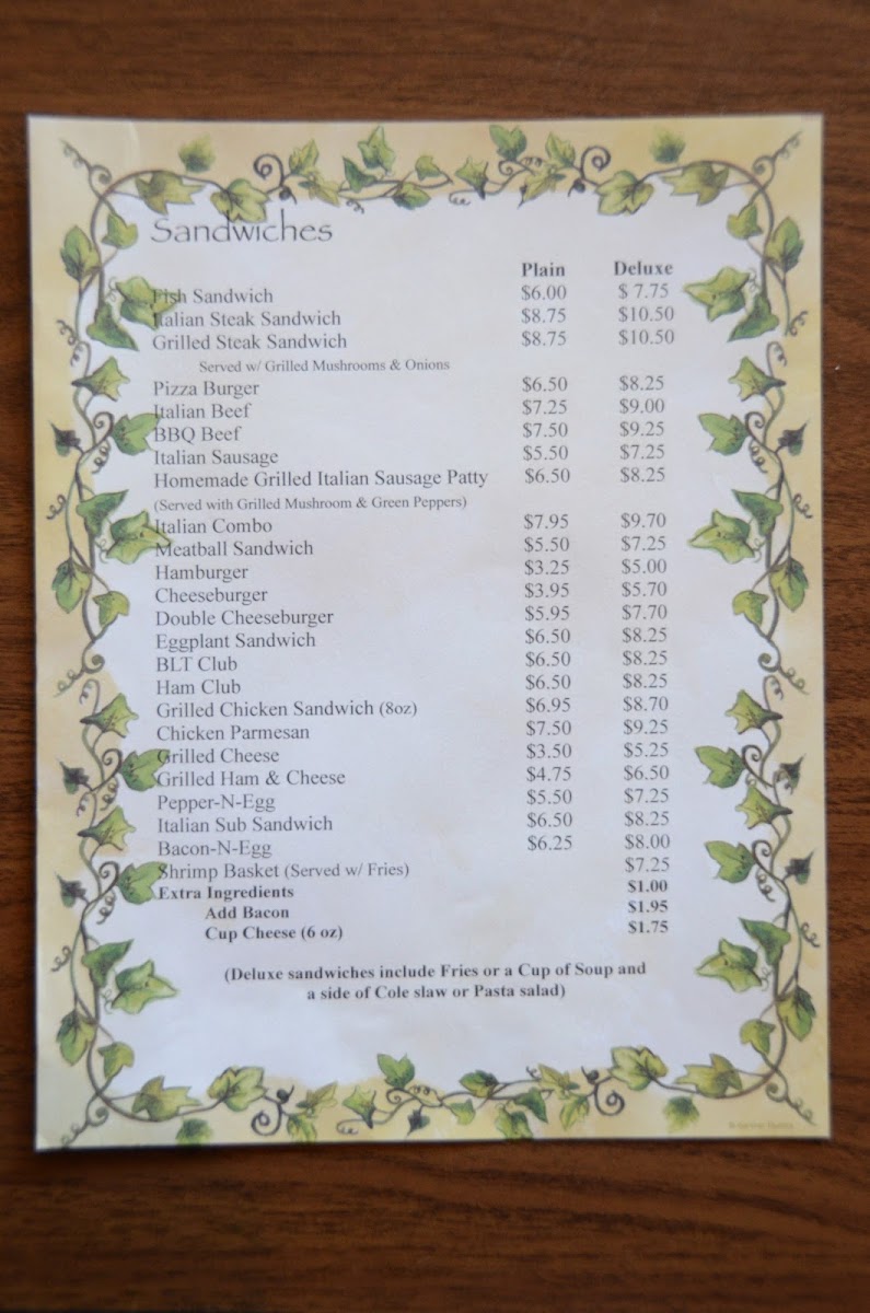 Menu Rosa’S Pizza Restaurant & Gaming-3