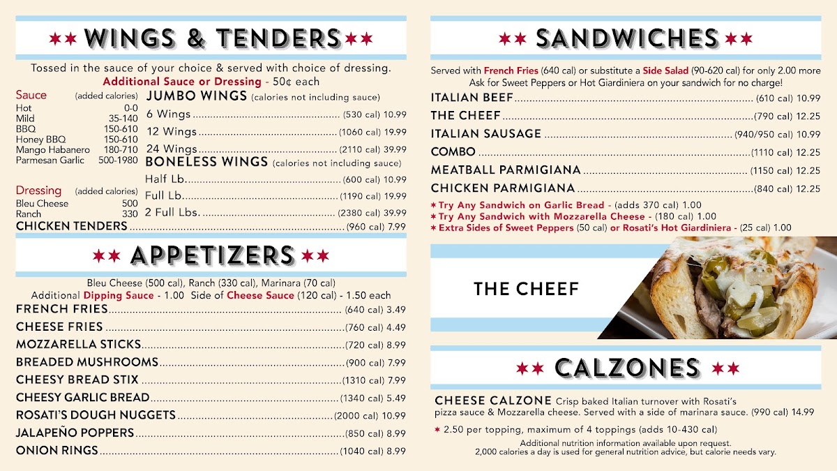 Menu Rosati's Pizza Of Chicago-3