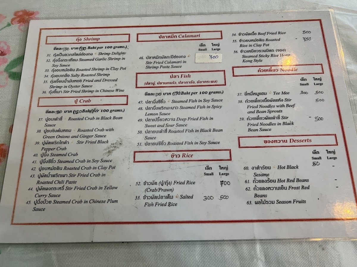 Menu Rose Lamoon Restaurant-4