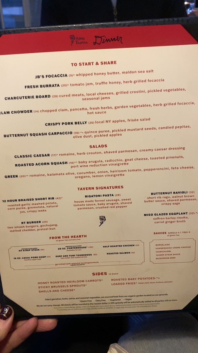 Menu Rose Tavern-1