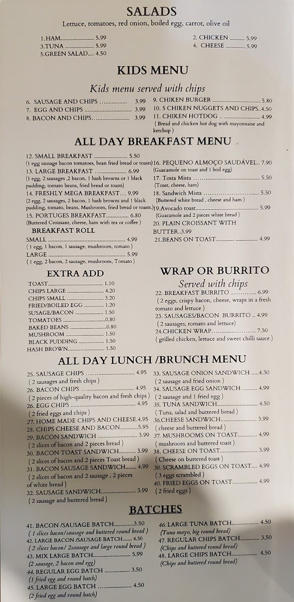 Menu Rosebud Café And Nepalese Restaurant-3