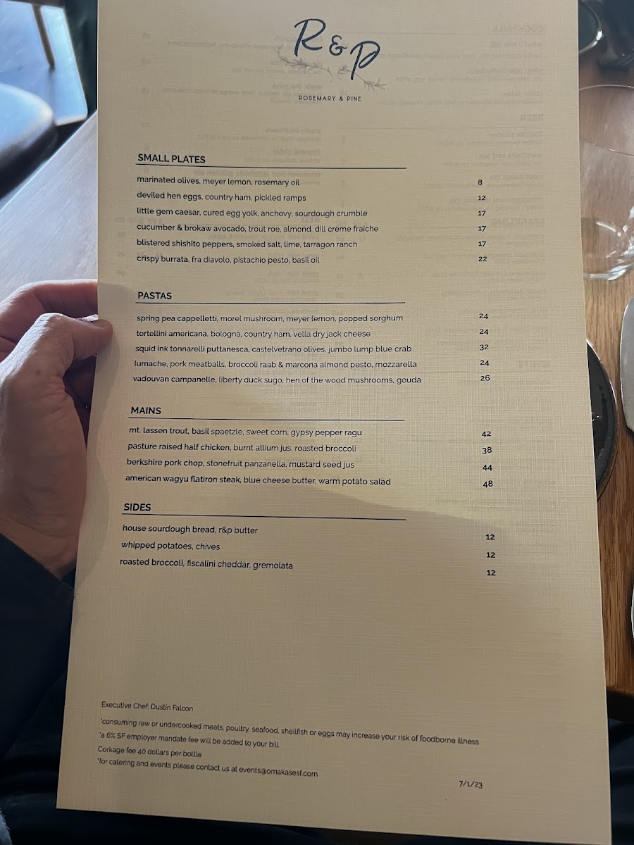 Menu Rosemary & Pine-10