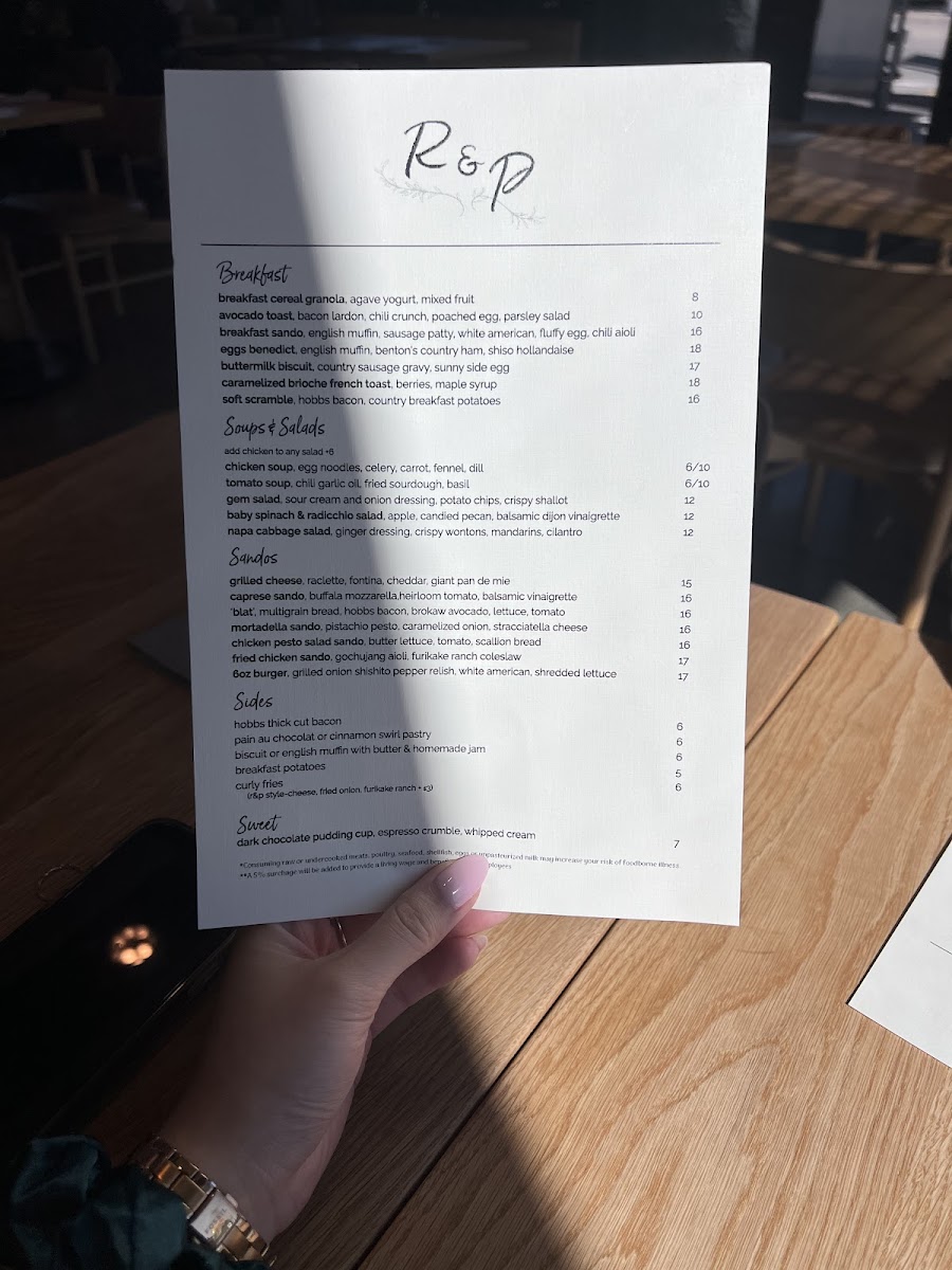 Menu Rosemary & Pine-5