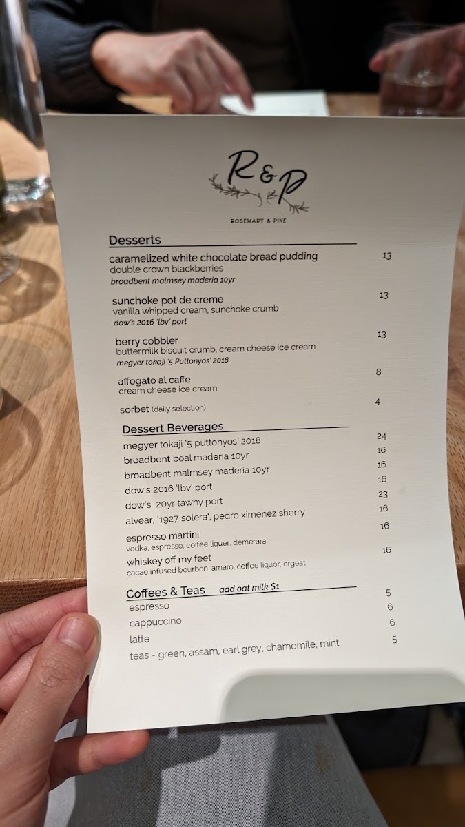 Menu Rosemary & Pine-9