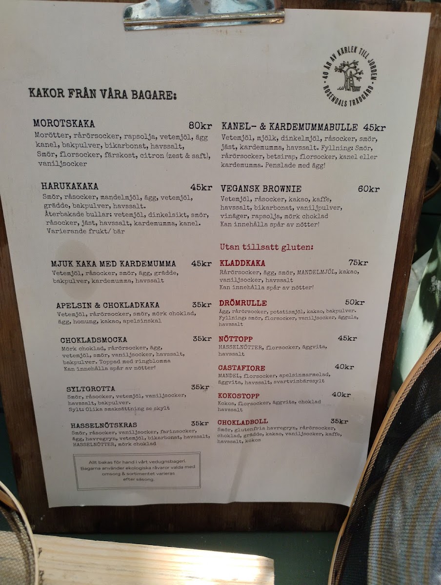 Menu Rosendals Trädgårdskafé-7