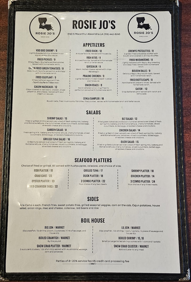 Menu Rosie Jo's-10