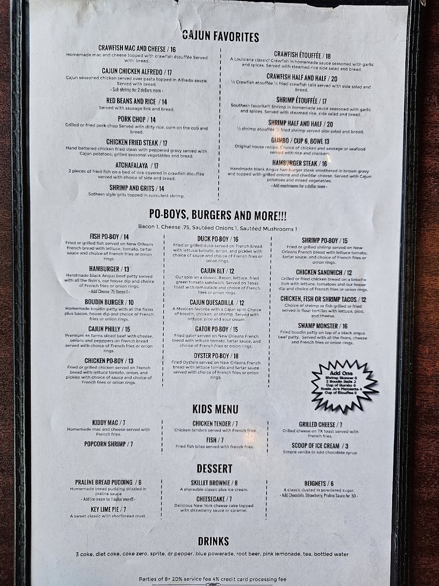 Menu Rosie Jo's-5