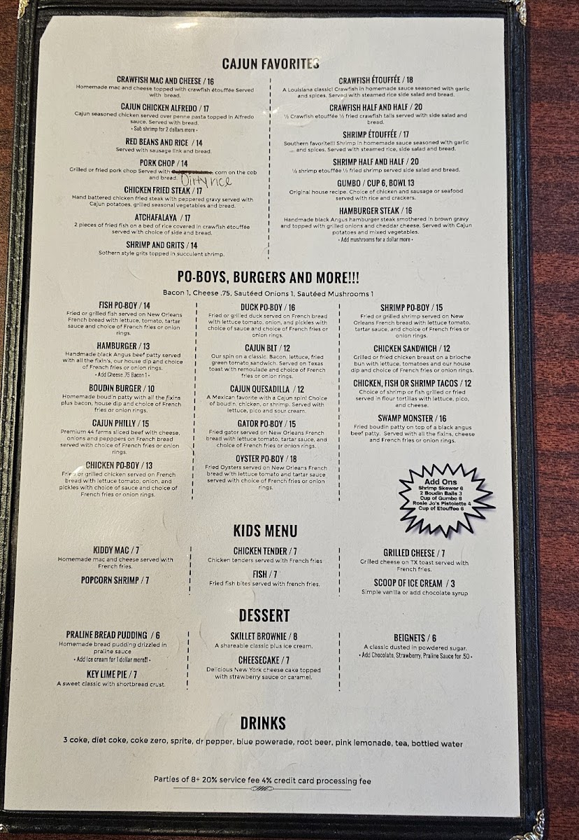 Menu Rosie Jo's-7