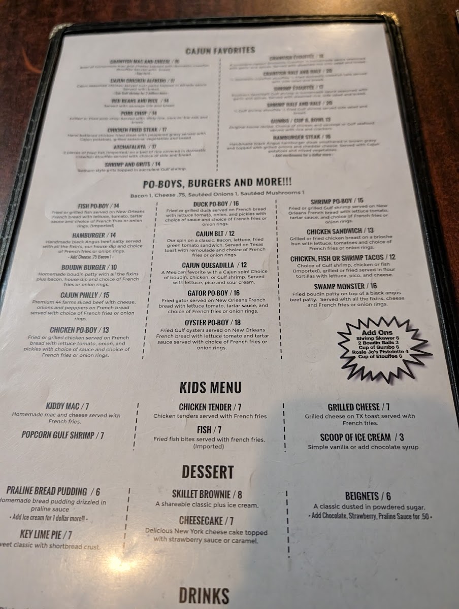 Menu Rosie Jo's-9