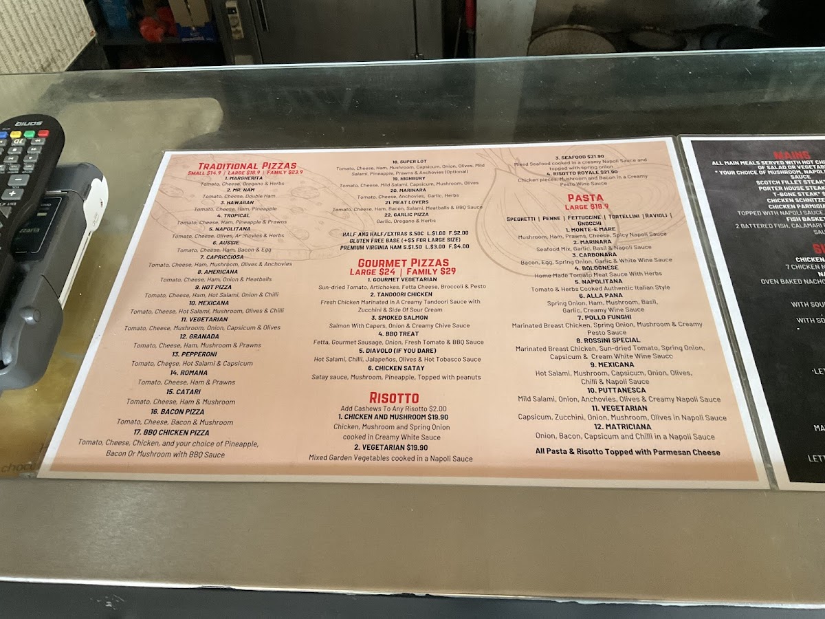 Menu Rossini's Pizzaria Mount Waverley-3