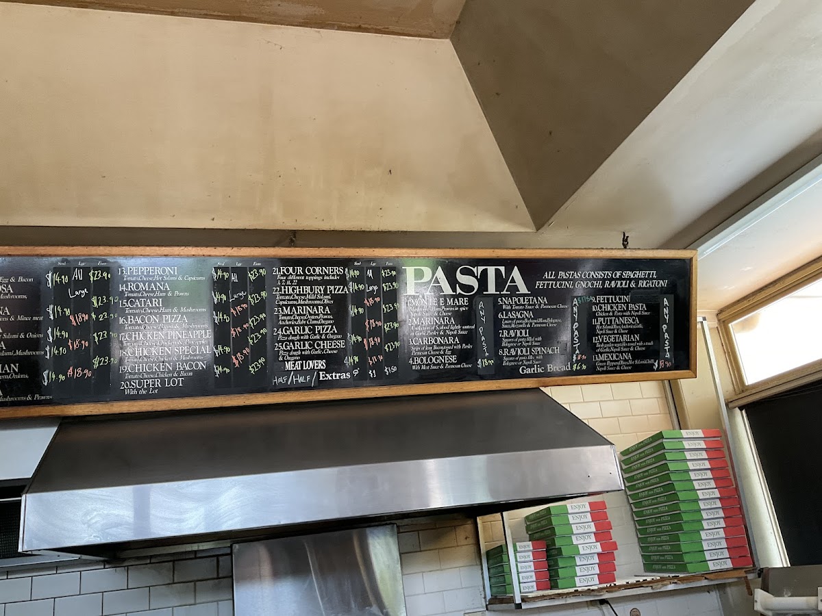 Menu Rossini's Pizzaria Mount Waverley-4