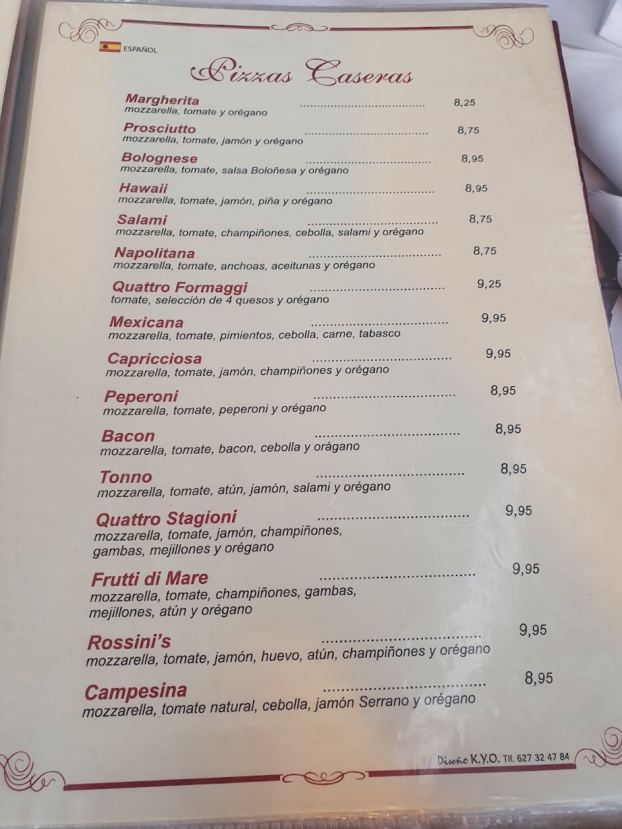 Menu Rossini's-3
