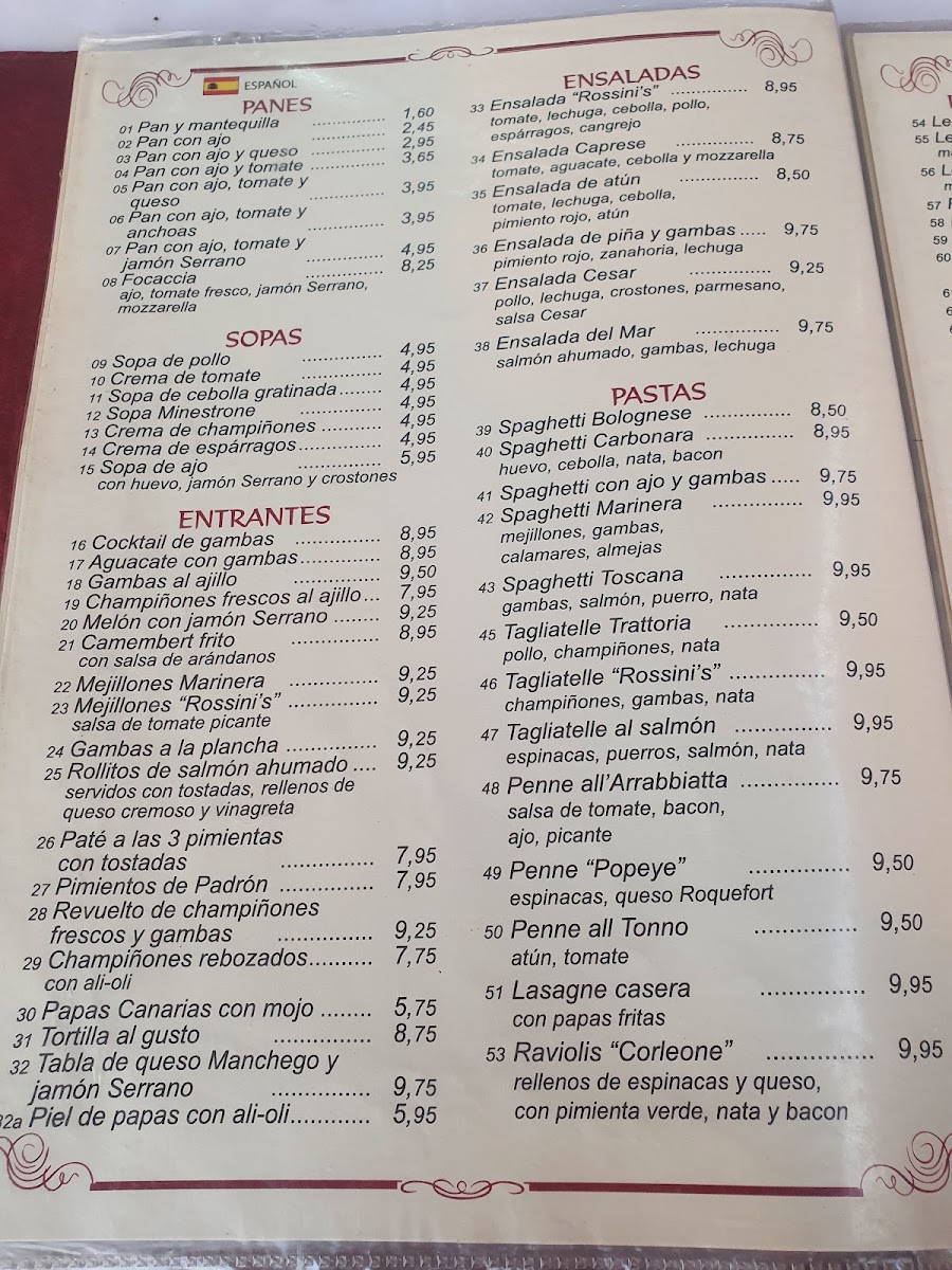 Menu Rossini's-9