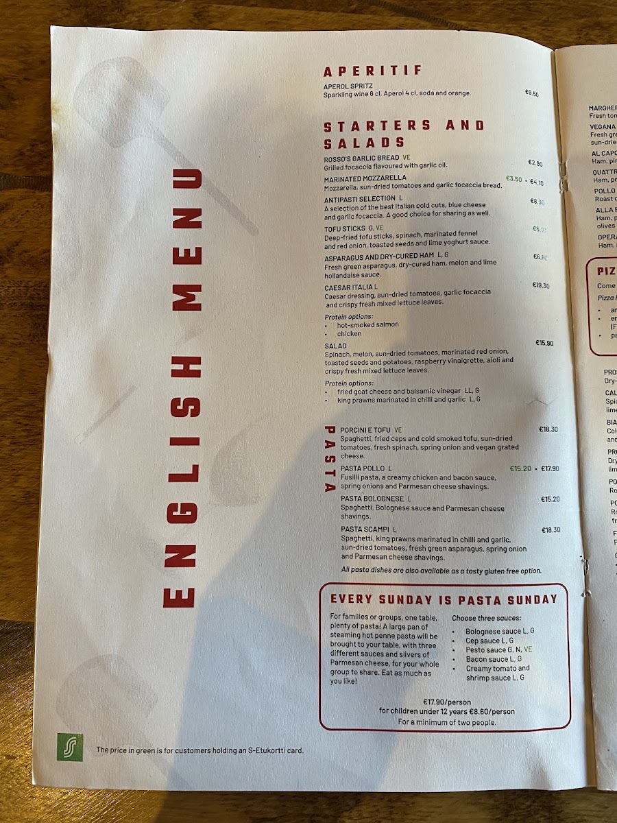 Menu Rosso, Pori-4