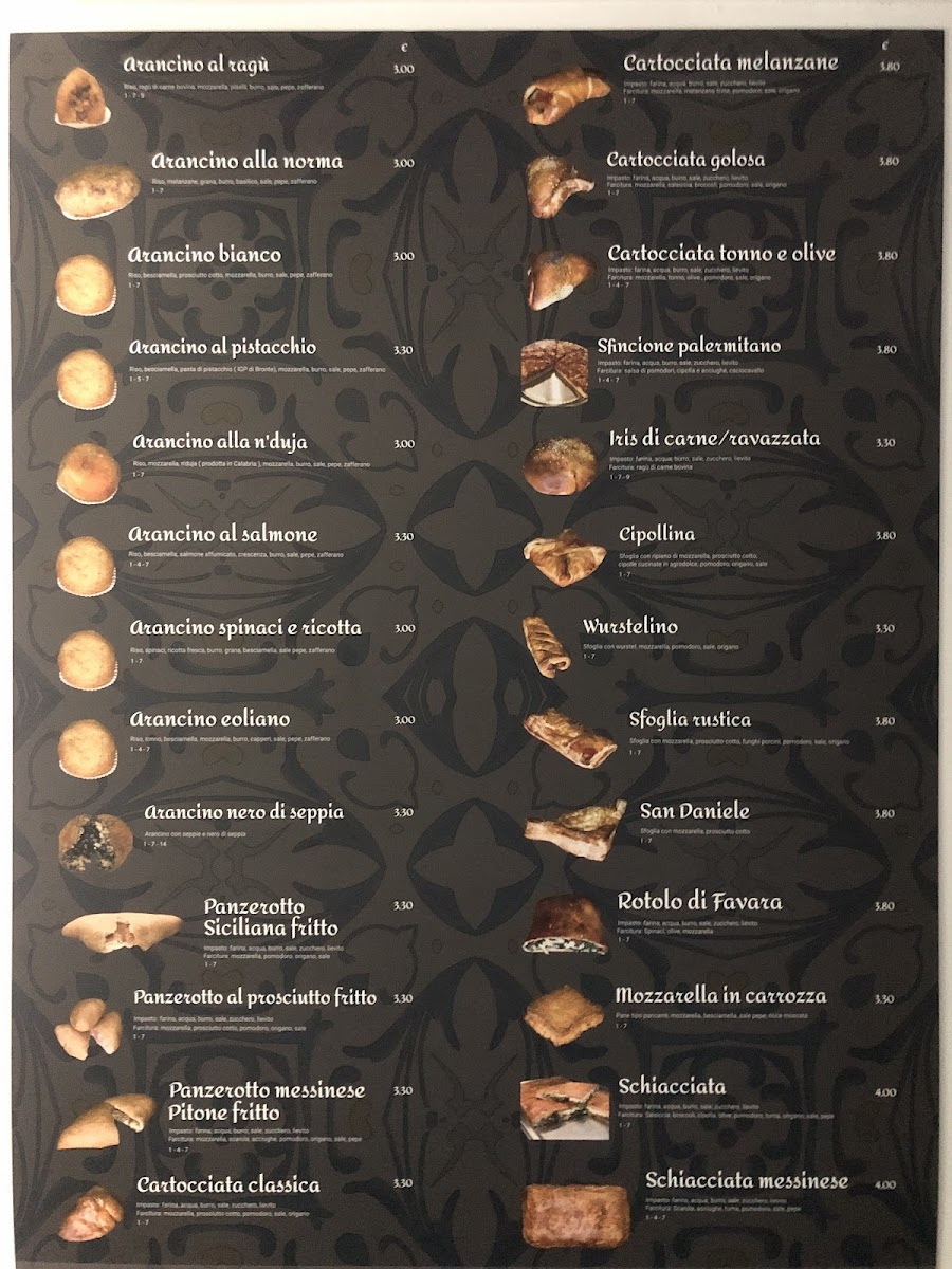 Menu Rosticceria Siciliana Da Mario Como-1