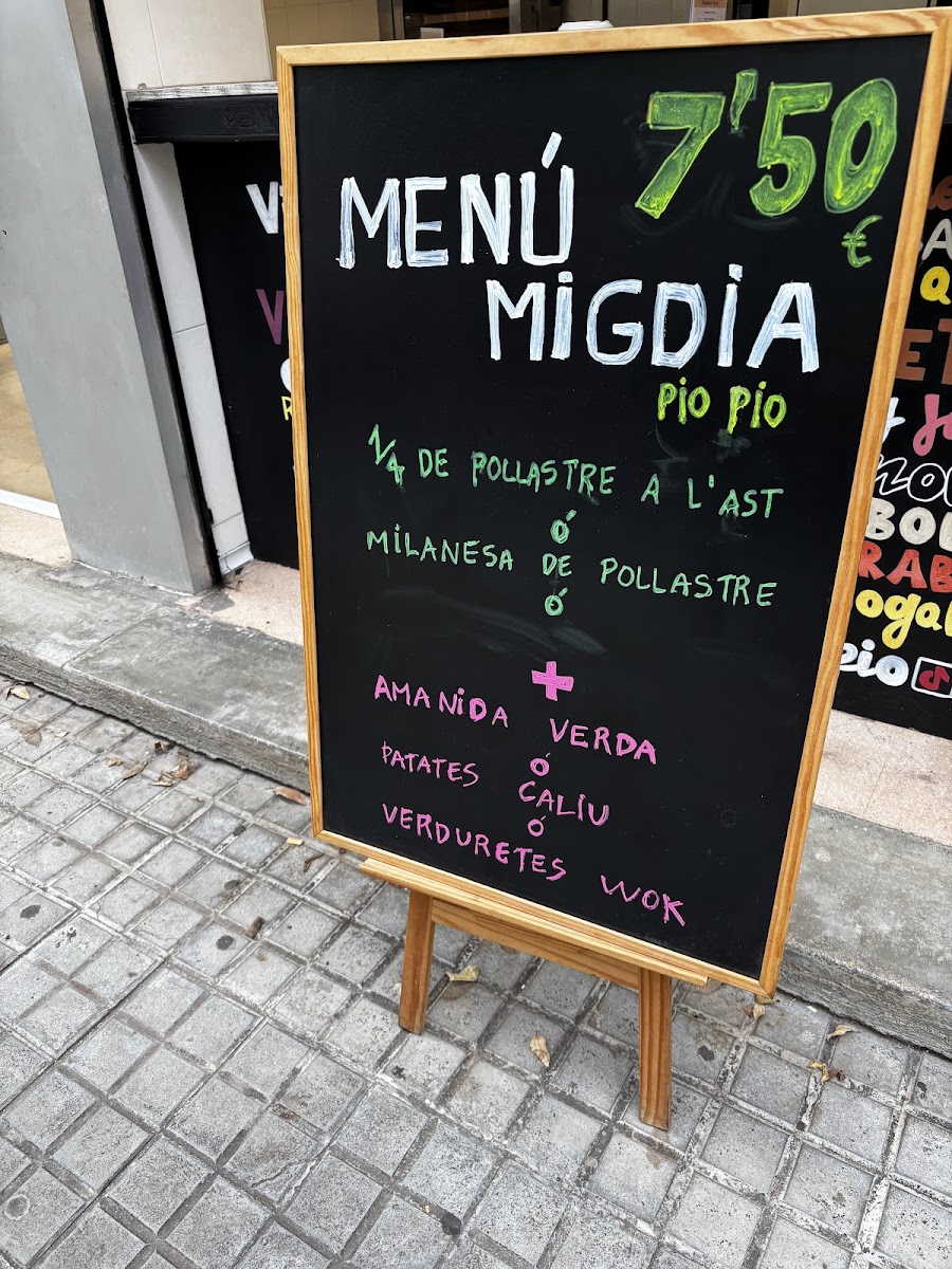 Menu Rostisseria Pio Pio-1