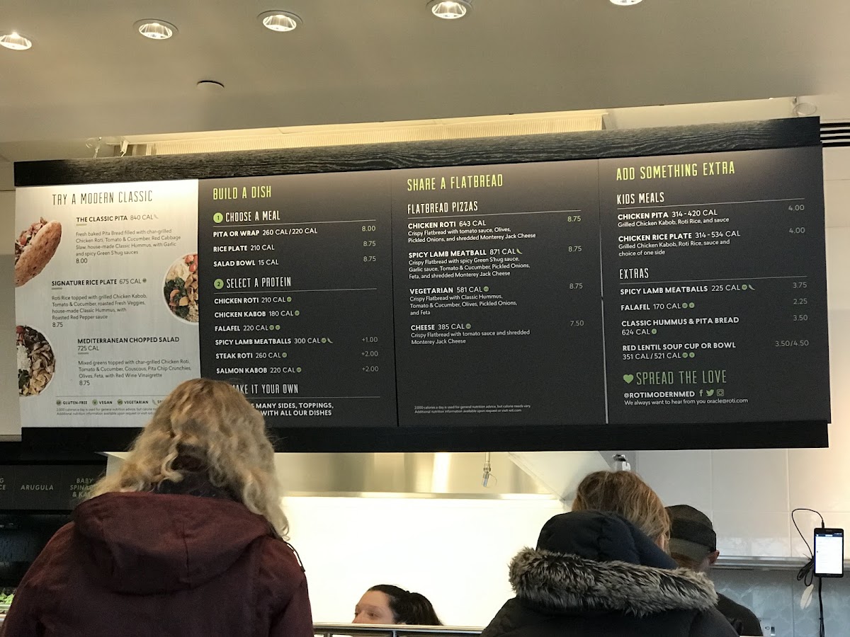 Menu Roti Mediterranean Bowls. Salads. Pitas.-5