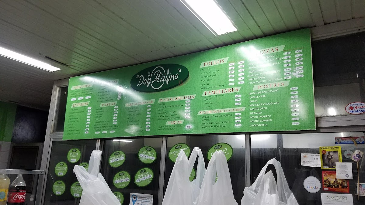 Menu Rotisería Y Pizzería 'don Marino'-1