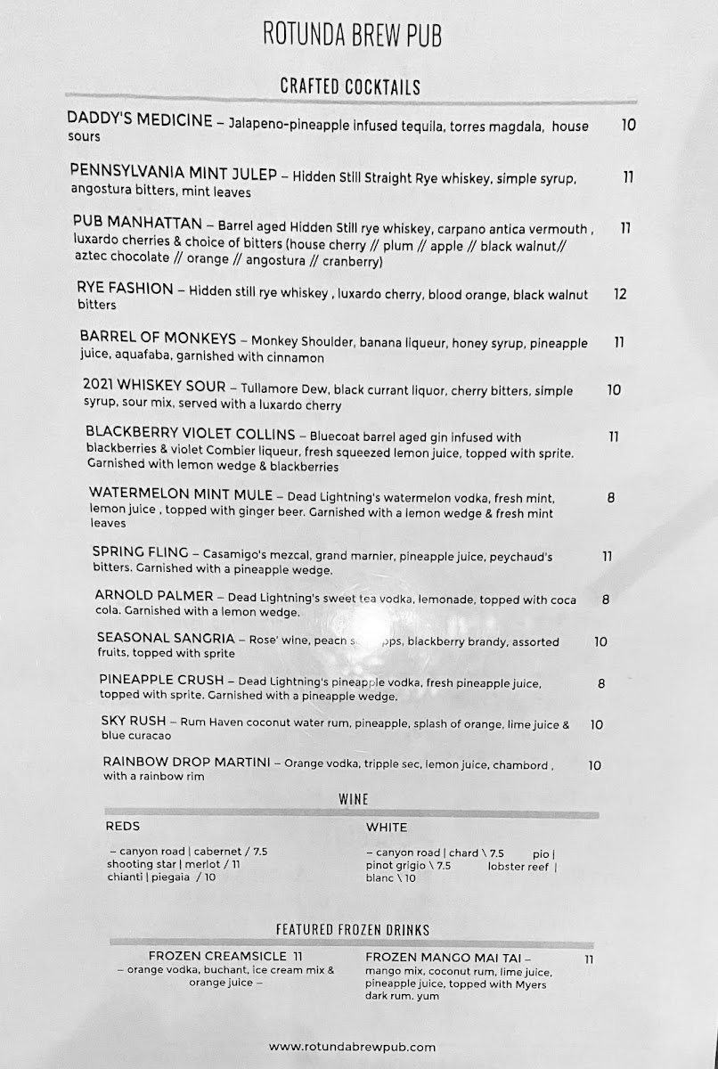 Menu Rotunda Brew Pub-4