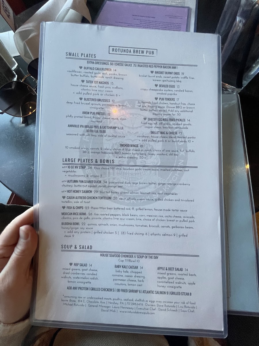 Menu Rotunda Brew Pub-5