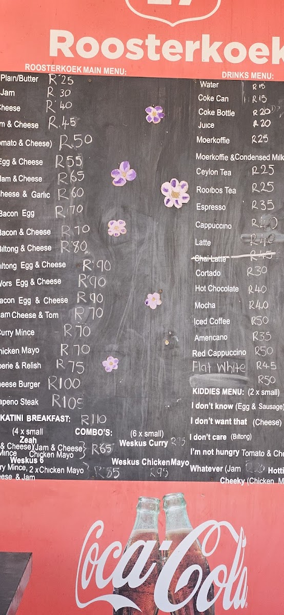 Menu Route 27 Roosterkoek /biltong /gifts-7