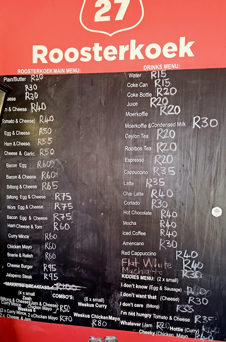 Menu Route 27 Roosterkoek /biltong /gifts-9