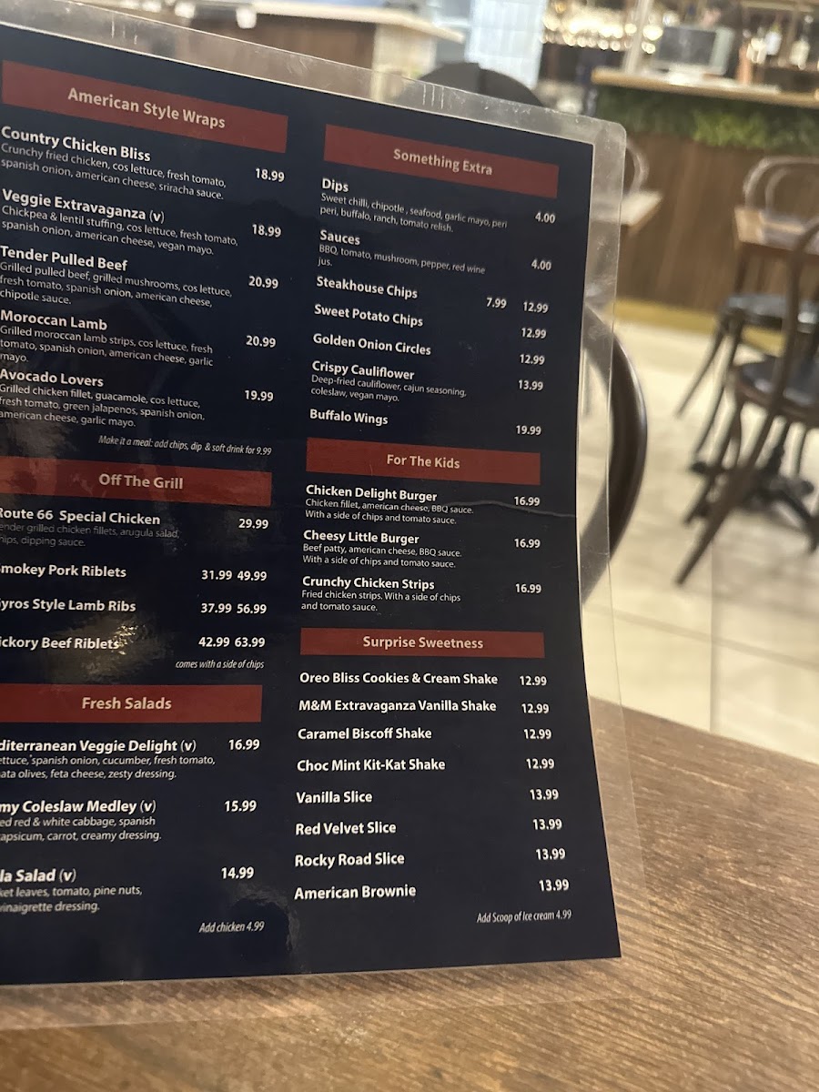 Menu Route 66 Bar And Grill-10