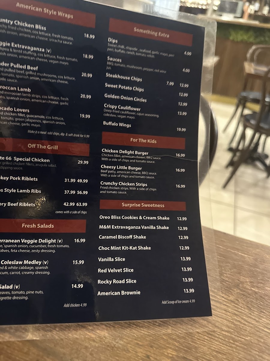Menu Route 66 Bar And Grill-9