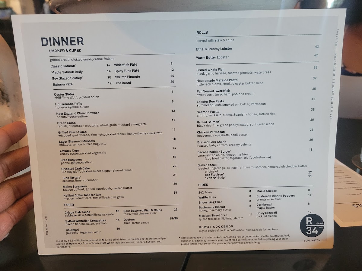 Menu Row 34 | Burlington-7