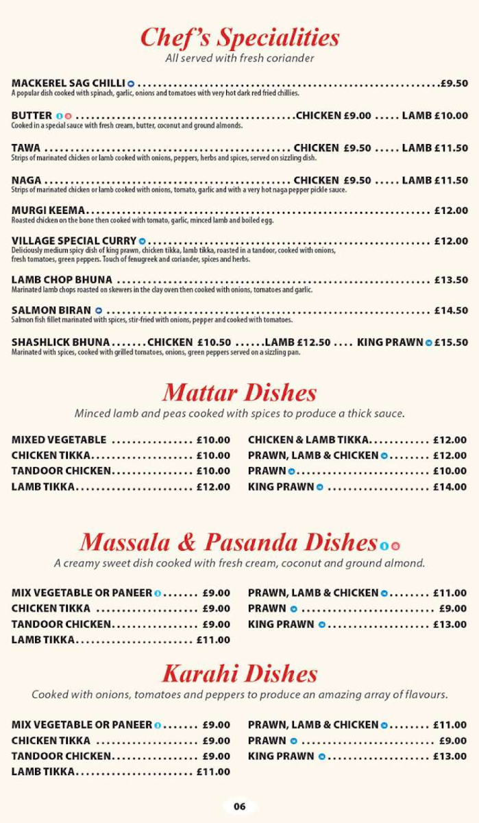 Menu Rowley Village Restaurant-6