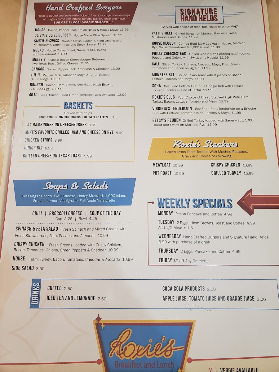 Menu Roxie’S Breakfast & Lunch-8