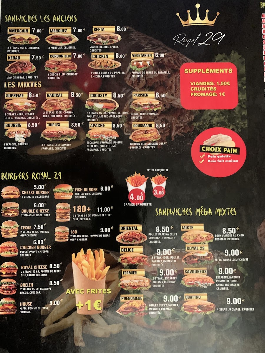 Menu Royal 29-2