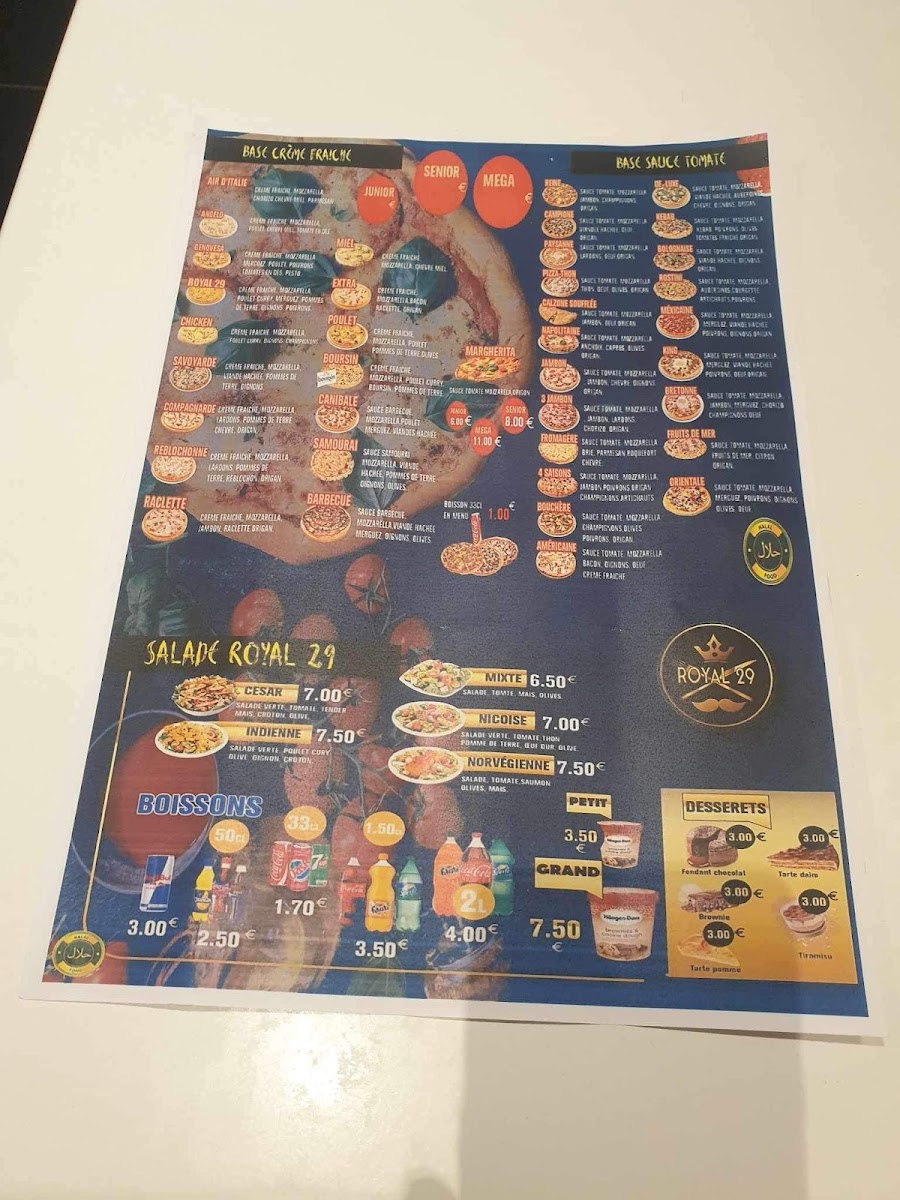 Menu Royal 29-5