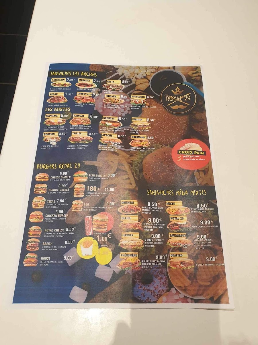 Menu Royal 29-6