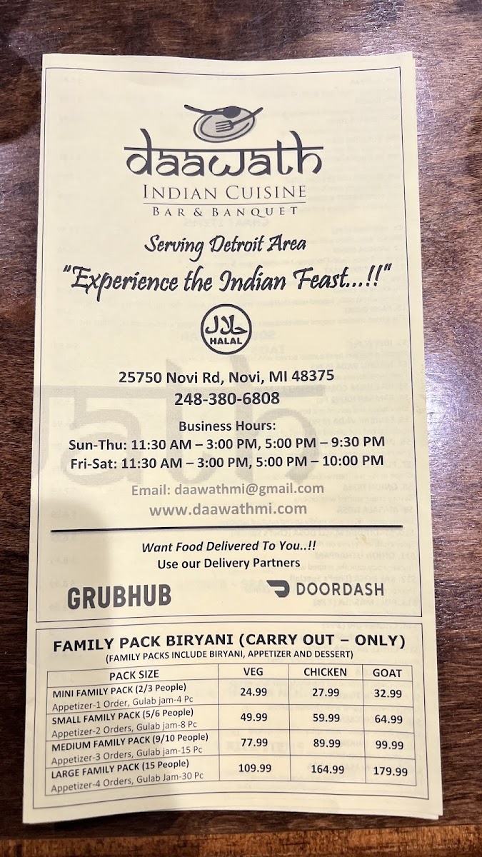 Menu Royal Daawath Indian Cuisine-8