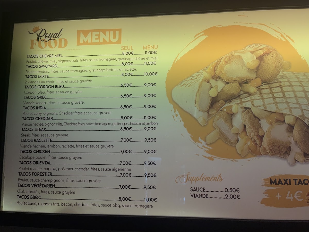 Menu Royal Food 26-8
