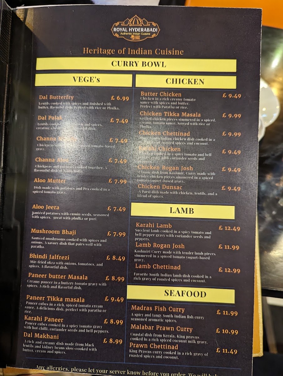 Menu Royal Hyderabadi Woodgreen-7