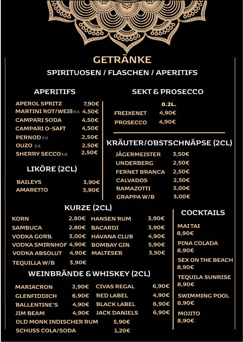 Menu Royal Punjab - Indisches Restaurant - Hamburg-1