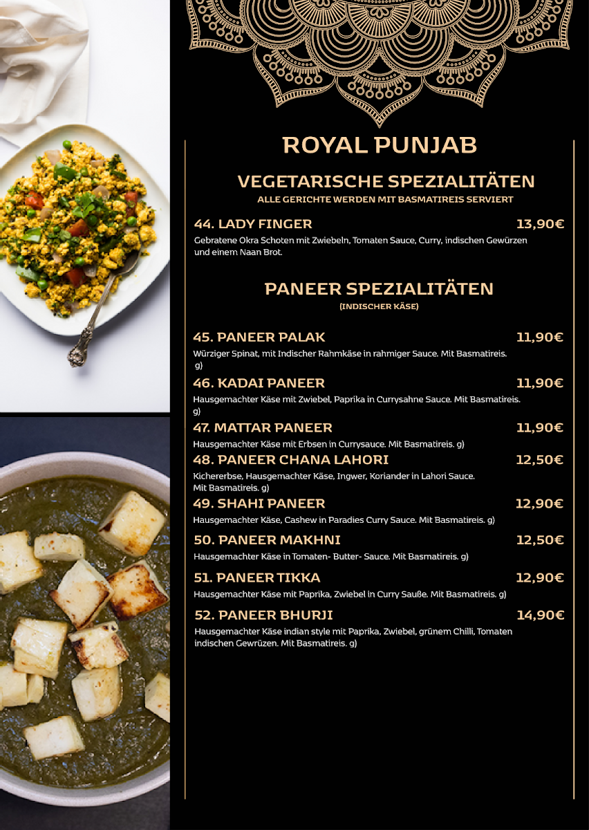 Menu Royal Punjab - Indisches Restaurant - Hamburg-10