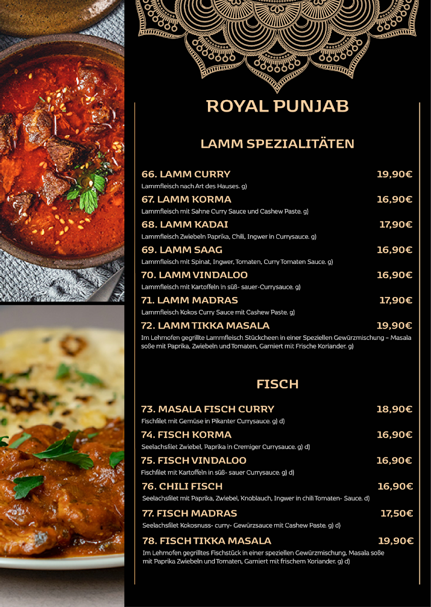Menu Royal Punjab - Indisches Restaurant - Hamburg-4