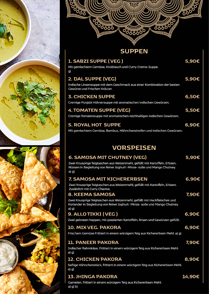 Menu Royal Punjab - Indisches Restaurant - Hamburg-5