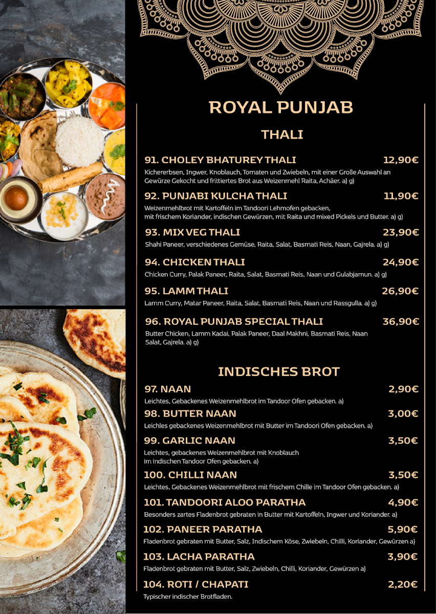 Menu Royal Punjab - Indisches Restaurant - Hamburg-7