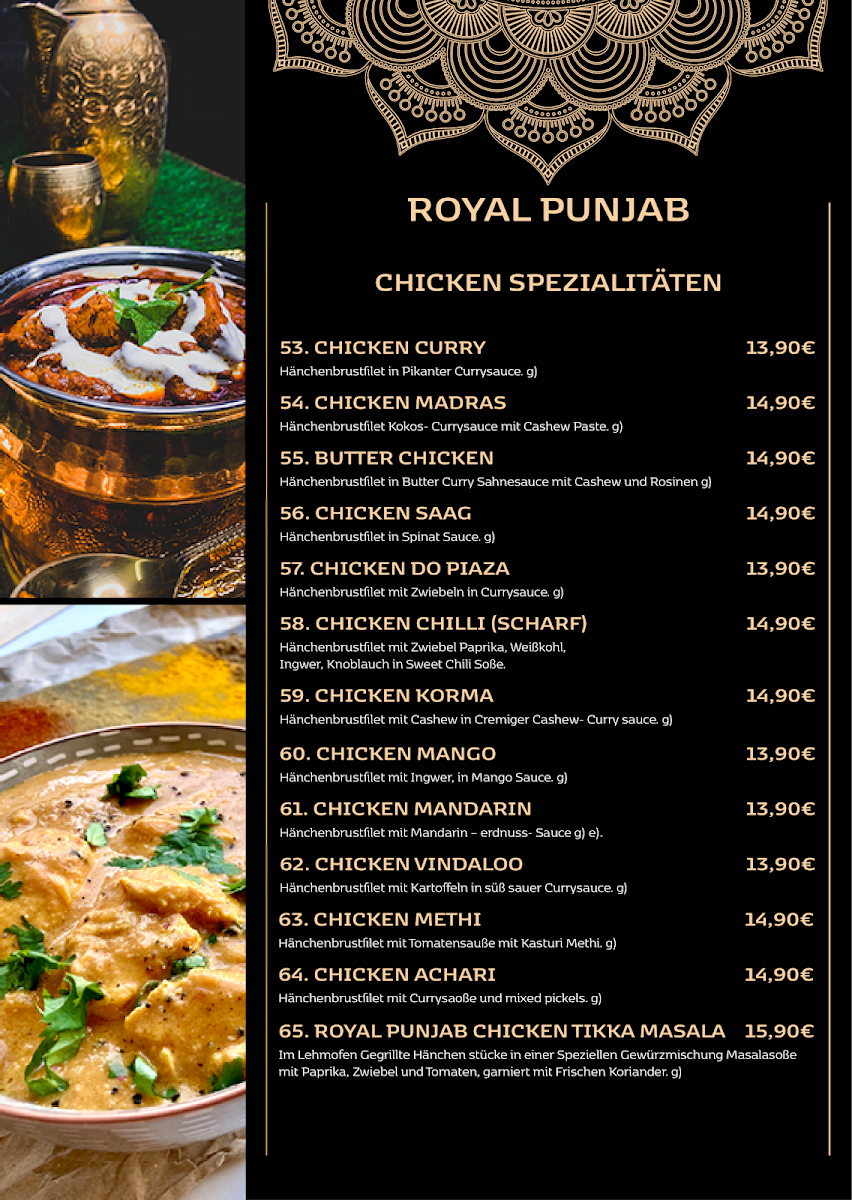 Menu Royal Punjab - Indisches Restaurant - Hamburg-9