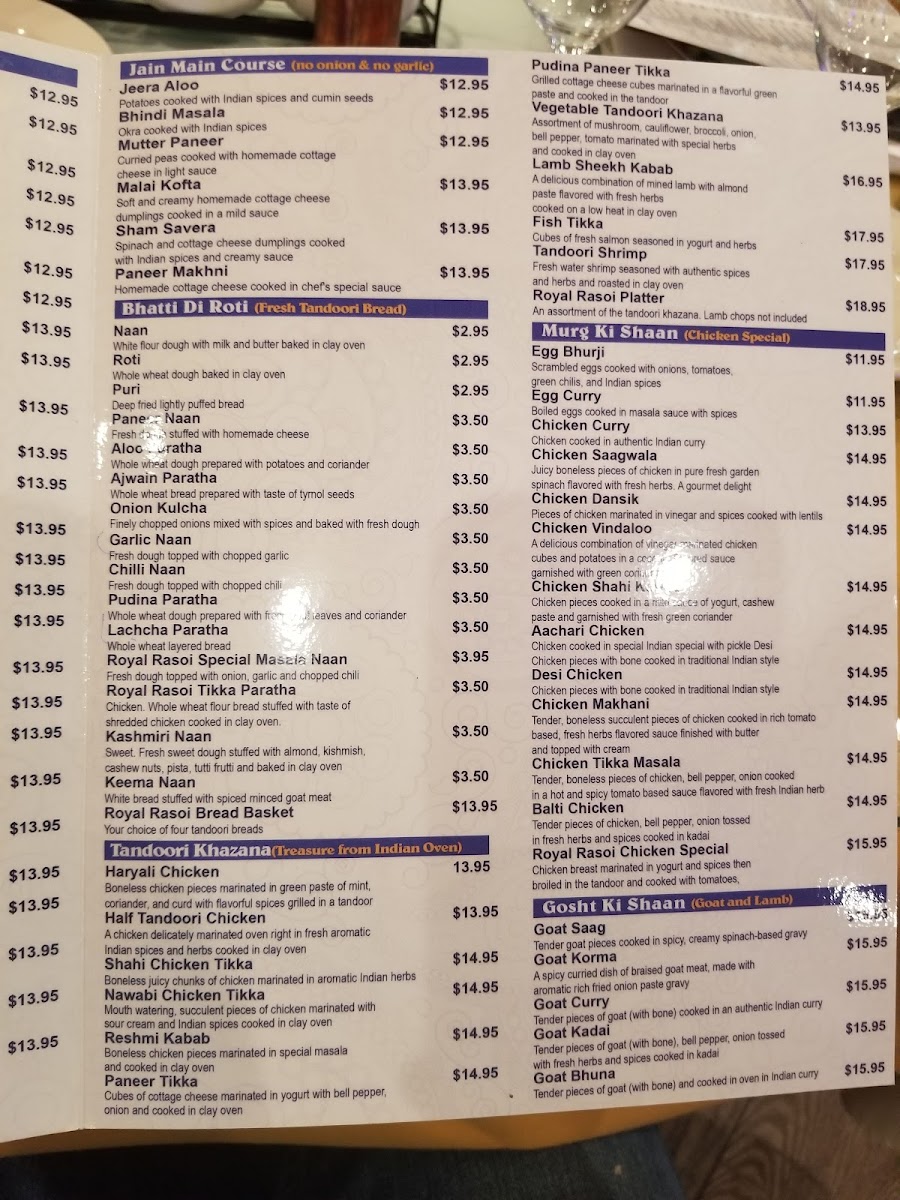 Menu Royal Rasoi Indian Cuisine-2